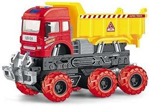 jinbil Unbreakable 6x6 Wheeler Deformation Friction Powered dumTruck ...