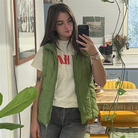 Women's Green Vest | Depop