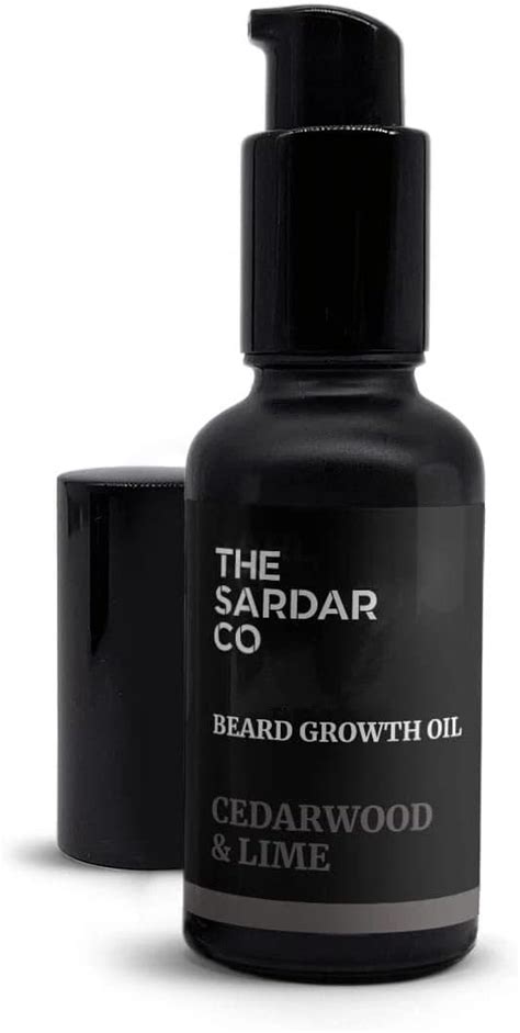 The Sardar Co Beard Growth Oil with Caffeine | Cedarwood & India | Ubuy