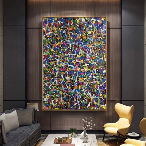 Abstract oil painting,large wall art L29 | Oversized canvas art, Large oil painting, Large ...
