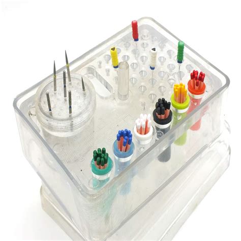 ADDLER DENTAL 36 HOLES AUTOCLAVABLE PLASTIC ENDO BOX ASSORTED COLOUR ...