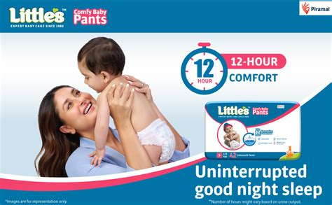 Buy Little's Baby Diapers S Size (Small) Pants Style | 4-8 kg | 42 ...