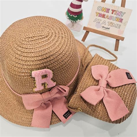 Summer Straw Hat & Sling Bag Set for Girls - Available Online in India ...