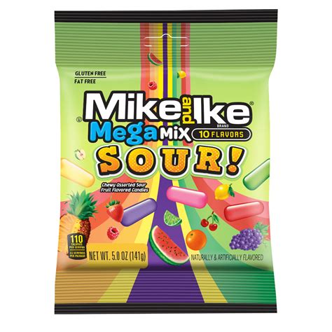 Mike and Ike Mega Mix Sour 12x5oz - Pacific Candy Wholesale