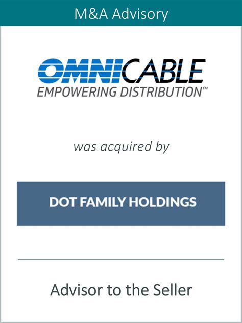 PRAIRIE REPRESENTS OMNI CABLE CORPORATION IN ITS SALE TO DOT FAMILY ...
