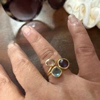 Buy Smoky Quartz, Topaz Earrings, Three Stone Earrings, Gemstone Hoop ...