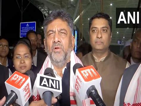 "INDIA alliance very happy with results" DK Shivakumar arrives Ranchi ...