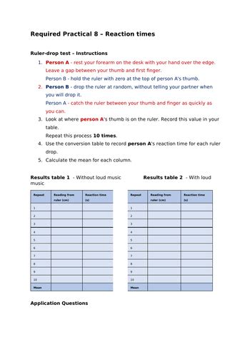 Image result for The Ruler Drop Test Video