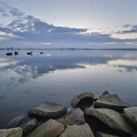 Download wallpaper 2780x2780 lake, horizon, concrete, fragments ipad ...