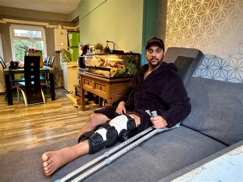 ‘I won’t be able to run any more’: Delivery rider left with badly ...