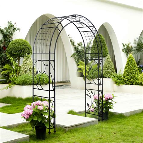 Modern Garden Arch Trellis|Metal Trellis Arch For Climbing Plants ...