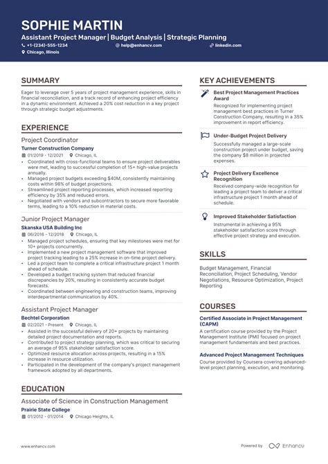 10 Assistant Project Manager Resume Examples & Guide for 2026