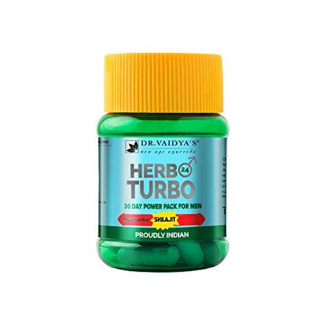 Dr. Vaidya's Herbo24Turbo | Ayurvedic Shilajit Vitalizer for Men | For ...