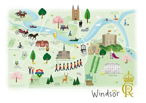 Top Tourist Attraction and Places Map of Windsor England – Tourist ...