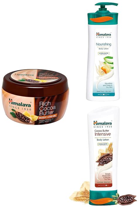 Buy Himalaya Rich Cocoa Butter Body Cream, 200ml & Nourishing Body ...
