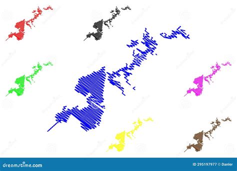 Lake Apanas (Republic of Nicaragua, Central America) Stock Illustration ...
