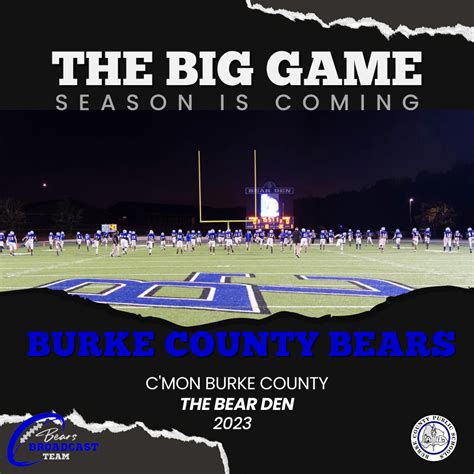 2023 Bears Football Schedule – Athletics – Burke County Public Schools