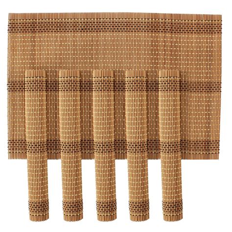 Buy Eco Hometown™ Wooden Dinner Table Kitchen Placemats Set, 4 Piece ...