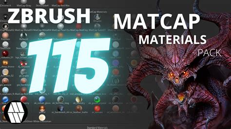 FREE ZBrush Matcap Materials - FlippedNormals