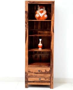 Rk Wooden Arts Solid Wood Semi-Open Book Shelf Price in India - Buy Rk ...
