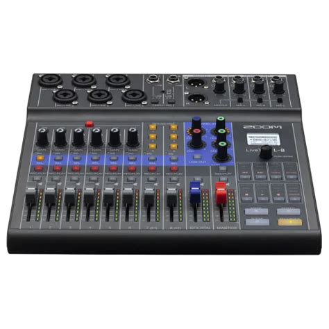 Buy Zoom LiveTrak L-8 Portable 8-Channel Digital Mixer and Multitrack ...