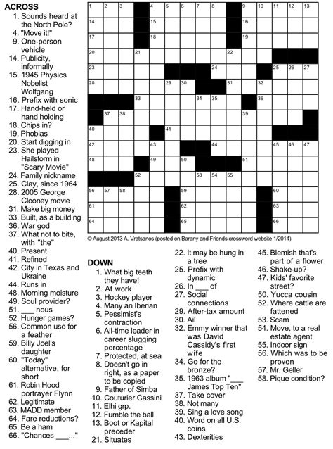 For Every Eager Donor Crossword Puzzle