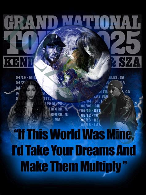 Buy Kendrick Lamar and Sza 2025 Tour PNG, Grand National Tour, Luther ...