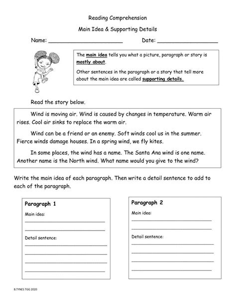 Main Idea and Supporting Details 1 worksheet | Live Worksheets - Worksheets Library