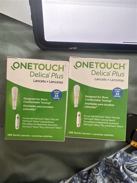 2027-- 200 ONE TOUCH DELICA PLUS 33 GAUGE LANCETS (2 Boxes of 100) EXP 2027 812608030019| eBay