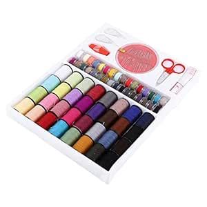 Sewing Tools,Emergency Sewing Kit Color Sewing Machine Line (64 Rolls ...