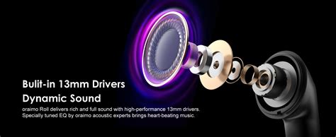 Oraimo Roll Truly Wireless Earbuds Half in Ear Bluetooth Earbuds with ...