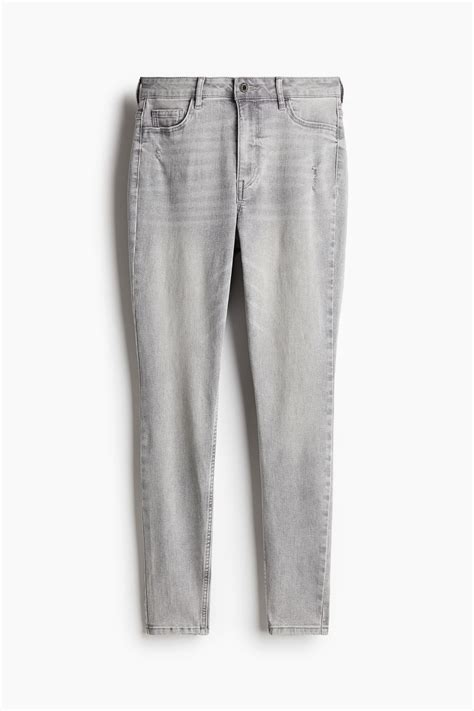 Curvy Fit Ultra High Ankle Jeggings - Grey - Ladies | H&M IN