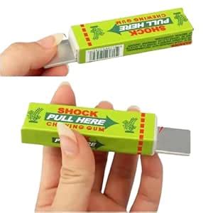 Shock Gum Prank Funny Shocking Gum Gag Realistic Joke - Green : Amazon ...
