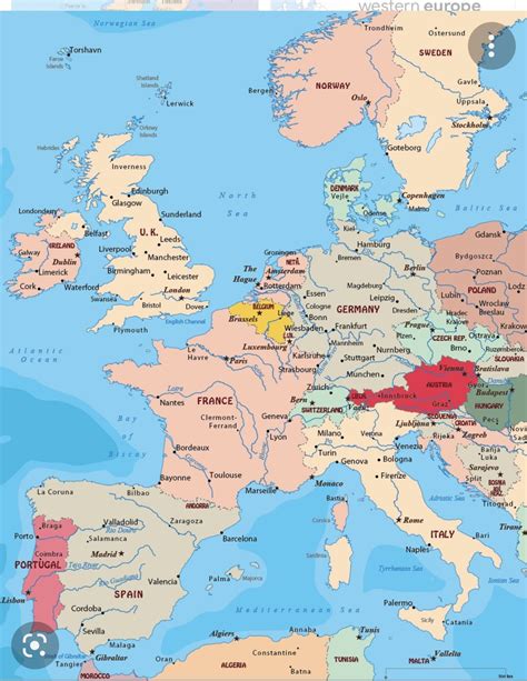 Historical Map of Europe 1945-1990