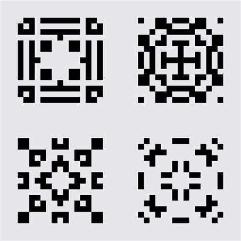 Pixel art set tile padrão de material abstrato | Vetor Premium