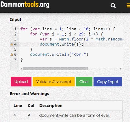 Image result for JavaScript Validator Online