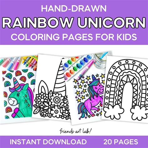 Rainbow Unicorn Coloring Pages Rainbow Donut Unicorn Coloring Page