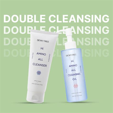 Dewytree Hi Amino All Cleanser & Cleansing Oil Set – Dual-Action ...