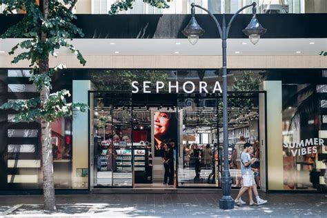 The Facade of the Sephora Boutique in the Center of Nice Editorial ...