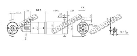 Rhino 24V 60RPM 100W IG52 Extra Heavy Duty Planetary Geared DC motor ...