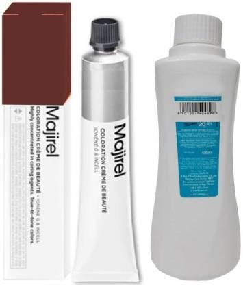 MAJIREL Hair Color No 5.62 Iridiscent Red Light Blonde + 20Vol 6% ...
