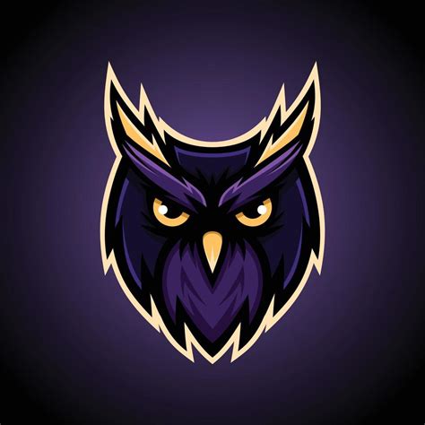 Owl Head Mascot Logo Vector Illustration Design - Animals Mascot logo ...