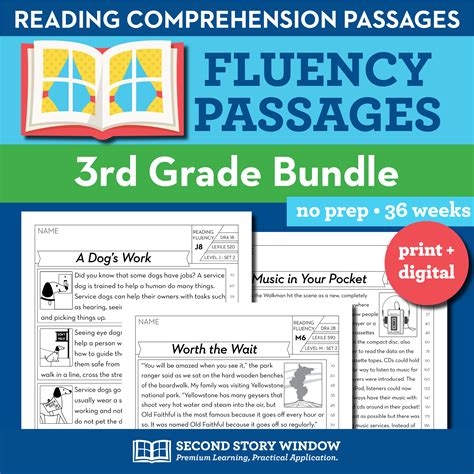 3rd Grade Reading Comprehension Passages 2nd Grade Reading