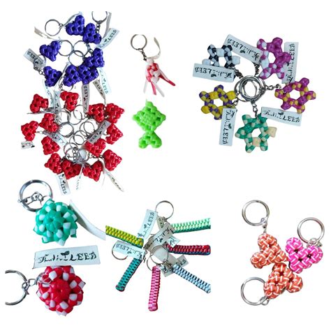 Thalir-LEED® Key Chain I Single Plastic wire Keychain Multicolored I ...