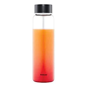 Buy Borosil - Plain Borosilicate Glass Water Bottle, 1L, Wide Mouth ...