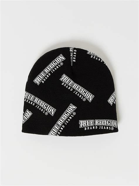 ARCHED LOGO BEANIE - Black | True Religion