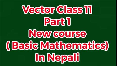 Image result for Vector Class 12 Neb Course