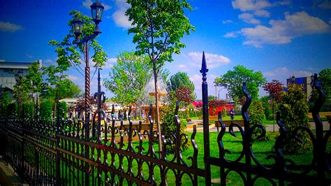 Download wallpaper the fence, Church, fountain, section landscapes in ...