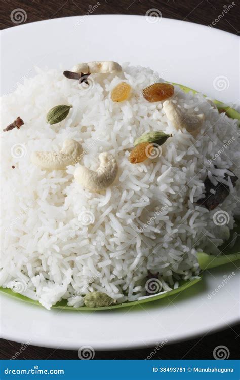 Kaju Kismis Pulao from India Stock Image - Image of oriental, fruits ...