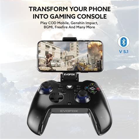 EvoFox One Universal Bluetooth Gamepad For PC, iOS, iPadOS, Android and ...